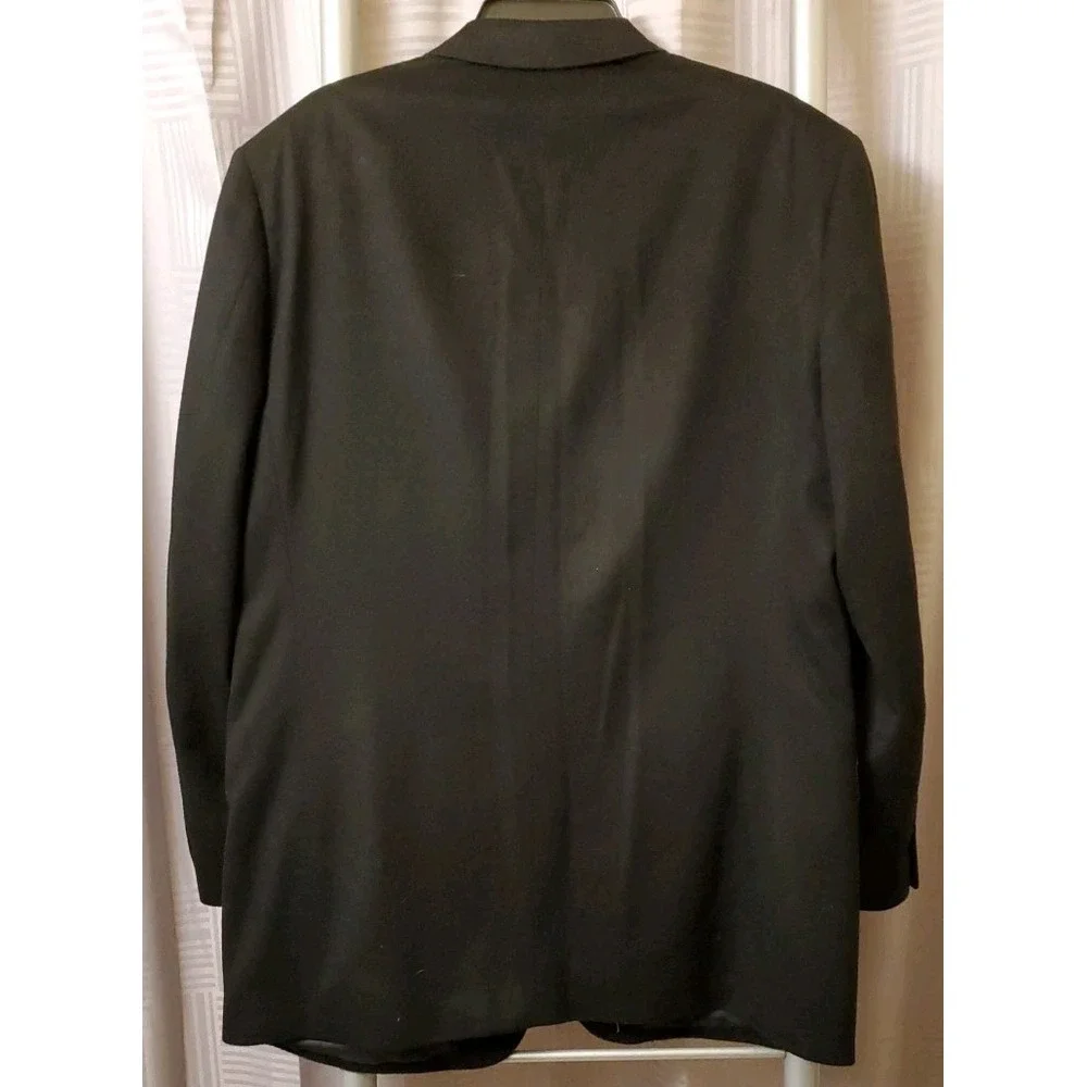 Andrew Fezza Blazer Men's‎ Black 100% Cashmere 3 Button Sz. 42L